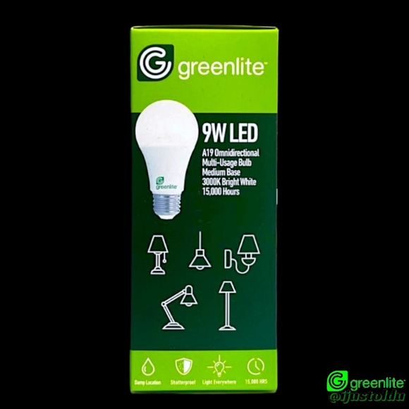 Greenlite Four 4pack's of 9W A19 60W Equivalent LED Bright White Household Bulbs - Picture 8 of 16